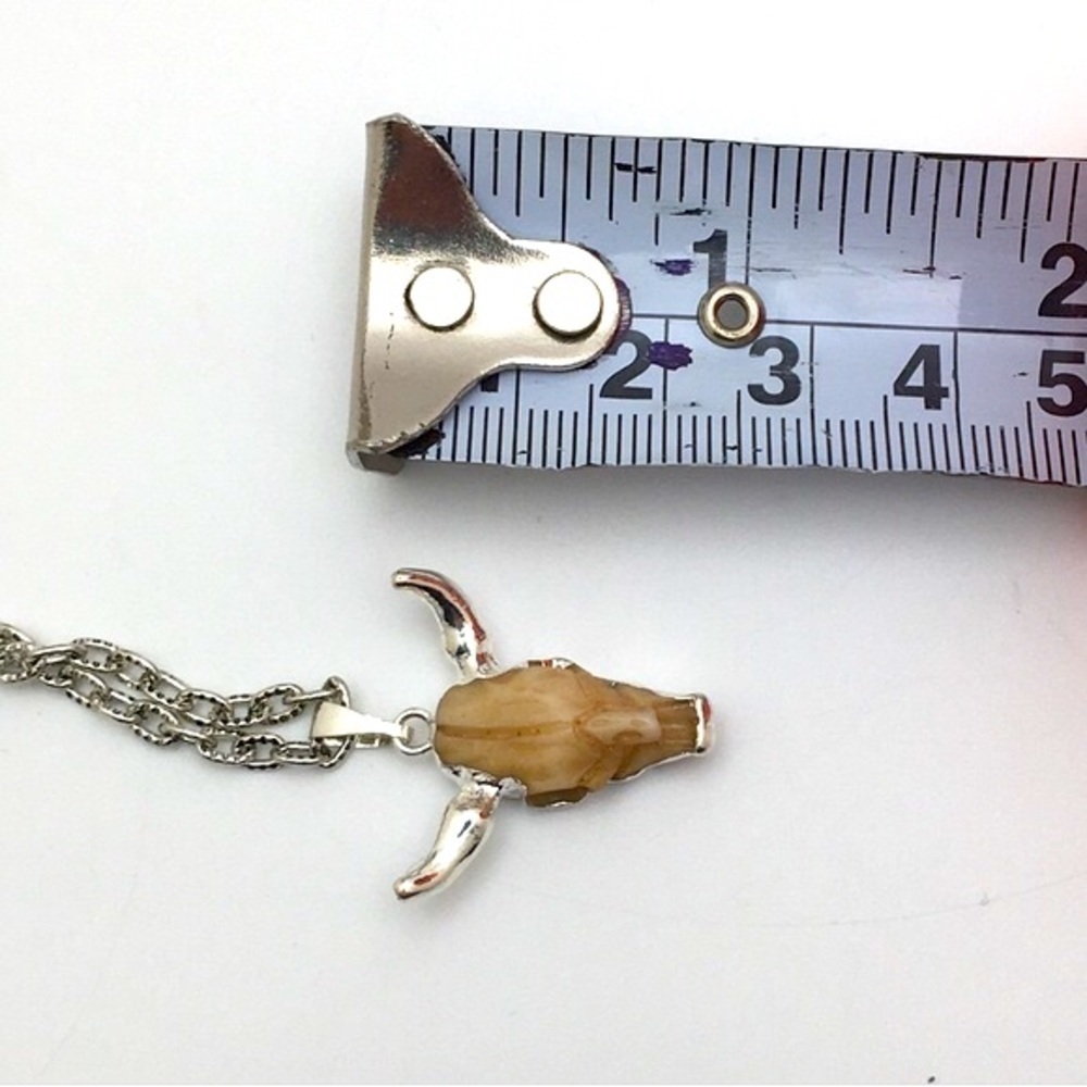Silver Dipped Ox Bone Necklace - Picture 10 of 11